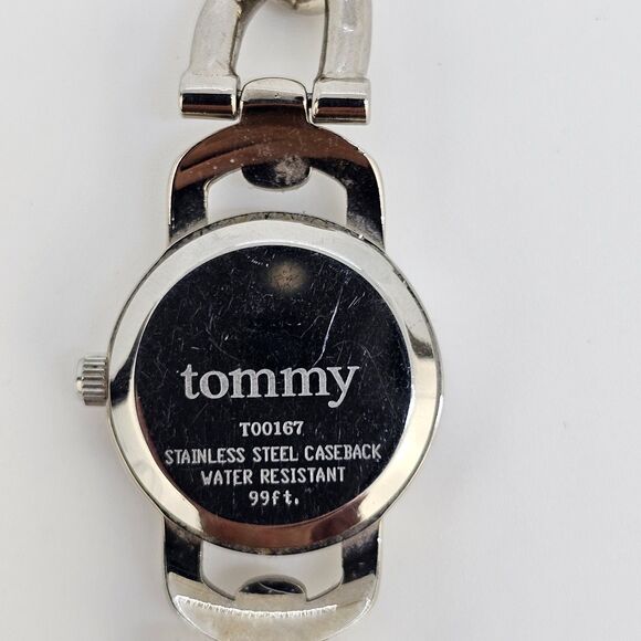 Tommy Hilfiger Women's Watch 22MM Pink Dial Chain Bracelet Band 7" New Battery - Picture 6 of 10